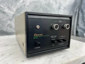 □t27　ジャンク★SANSUI　サンスイ　BA-60　ステレオベーシックアンプ