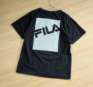 FILA フィラ　ロゴ Tシャツ　バックプリント　Ｌサイズ　ゆったり　レディース　スポーツウェア