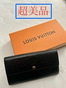 1円スタート　ルイヴィトン　LOUIS VUITTON　ポルトフォイユ・サラ　モノグラム　ヴェルニ　長財布