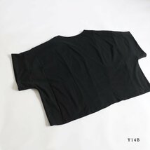 １０００円からスタート　愉快なパッチワーク　かぶるだけワイド幅広ゆったりポンチョ　トップス　度詰め天竺コットンTシャツ生地Y99M_画像10