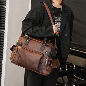  new work business bag handbag diagonal .. briefcase shoulder bag men's bag bag A4 correspondence PC storage going to school commuting light weight high capacity 