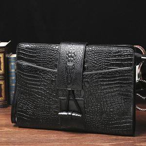  new work new arrival high quality clutch bag men's second bag in stock smaller a4 stylish feeling of luxury black 