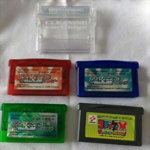 GBA Nintendo ポケットモンスター ルビー サファイア エメラルド ゲームボーイアドバンス ソフト　中古品　電池切れ