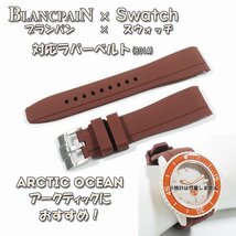 BLANCPAIN×Swatch　ブランパン×スウォッチ　対応ラバーベルト(B01A)_画像1