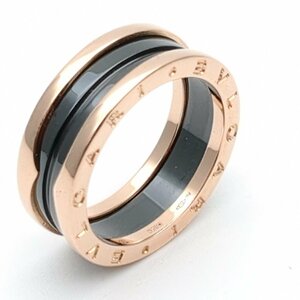 【新品仕上げ済】 BVLGARI ブルガリ Ｂ-zero1 ビーゼロワン リング K18 セラミック 9ｇ 20.5号 ＃20.5 アクセサリー 指輪 ジュエリー