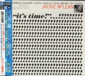 ■□Jackie McLeanジャッキー・マクリーン IT'S TIME□■