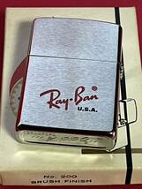 ZIPPO/ ジッポー/ ヴィンテージ Ray-Ban/ レイバン 両面柄 オイルライター 未使用 1977年_画像1