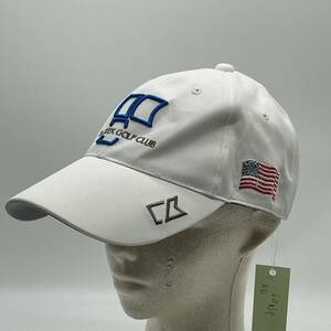 KO1276□良好 CUTTER&BUCK カッター＆バック ゴルフ キャップ 帽子 フリーサイズ (57-59cm) ホワイト ロゴ刺繍 