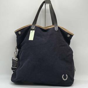 BN2220 FRED PERRY フレッドペリー 2way トートバッグ クロスショルダーバッグ 斜め掛け ブラック