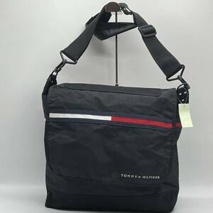 ★BN2486● TOMMY HILFIGER トミーヒルフィガー メッセンジャーバッグ ショルダーバッグ ナイロン ブラック 黒 斜め掛け メンズ