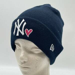 ☆KO1157 NEWERA ニューエラ ニット帽　NY 　ニューヨーク ネイビー