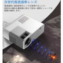 プロジェクター 家庭用 小型 スマホ ミラーリング wifi iOS android wifiモジュールホームプロジェクター ホームシアター_画像7