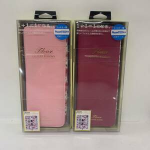 送料無料　★プルームテックプラス収納ケースファスナー型　ピンク　花柄　電子タバコケース　２個セット