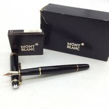 #1674 Mont Blanc モンブラン マイスターシュテック MEISTERSTUCK ペン先14K インク リフィル 万年筆 筆記具 筆記未確認 現状品_画像1