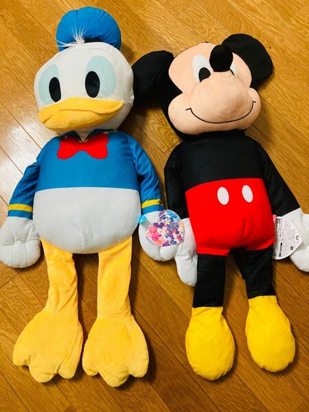 【Disney】【更に値下げ中】ドナルド ミッキー 推しハグ BIG ぬいぐるみ