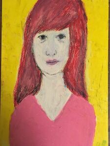 Art hand Auction アーチスト Hiro C オリジナル ウィッグ, 絵画, 油彩, 人物画