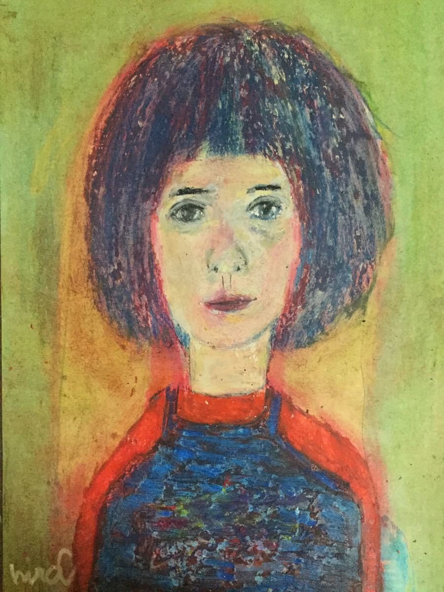 Artist Hiro C Original Country Girl, Painting, Oil painting, Portraits