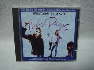 BON JOVI / These Days コレクターズカード付き　盤面良好！