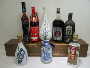 8本セット 中国酒・韓国酒(祐酒,紹興酒,上海老酒,濾州老窖,法酒,その他) 400-900ml 14-38% 未開栓 古酒 1円スタート/12-5-3