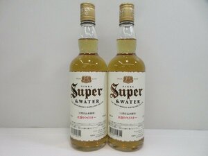 2本セット スーパーニッカ＆ウォーター 水割りウイスキー NIKKA Super &WATER 640ml 12% 国産 未開栓 古酒 1円スタート/B34289,B34290