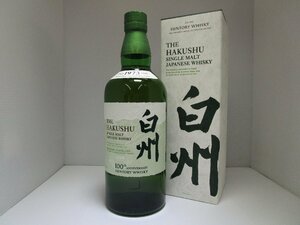 新品 サントリー シングルモルト ウイスキー 白州 100周年記念 蒸留所ラベル 700ml 43% SUNTORY HAKUSHU 国産 発送先広島県限定 箱/B33165