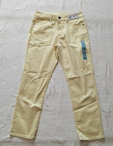 ◆新品 未使用　ピースフィットクール　ドライ　ボーイフィットパンツ　FIT Pants 64cm 薄黄色　レディース　LADIES　ズボン　衣類　パンツ