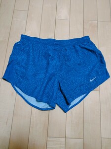 【美品】ナイキNIKEレディースランニングパンツ ジョギングパンツ Sサイズ ブルー