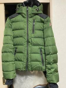 GRENOBLE SOULARE モンクレール MONCLER グルノーブル ダウンジャケット サイズ：2 グリーン 希少色？【美品】指ぬきグローブ付き