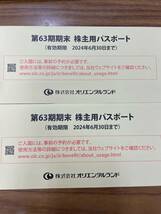 ディズニー株主優待チケット☆2枚☆送料無料（有効期限　2024年6月30日）_画像2