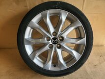 ◎A2021【１本のみ】☆4ｍｍ■2018年■マツダ純正 アクセラ■18x7 114.3 x 5H +50■ラジアル■HANKOOK Ventus V12 evo2■215/45R18■CX-3_画像1