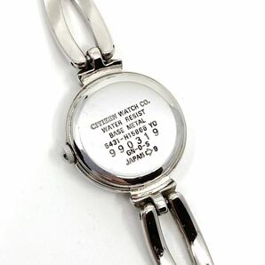 CITIZEN CLETIA 腕時計 ブレスウォッチ ラウンド バーインデックス クォーツ quartz 3針 シルバー 銀 シチズン クレティア D69の画像8
