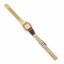 RADO DIASTAR 腕時計 オクタゴン バーインデックス 2針 クォーツ quartz ゴールド 金 ラドー D74_画像6