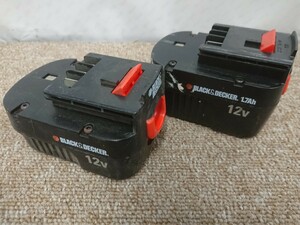 6051 ジャンク品 送料520円 ブラック&デッカー 12v 純正品 動作未確認 バッテリー 電動工具ツール