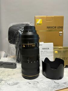 極上美品 防湿庫保管 Nikon NIKKOR LENS AF-S 70-200mm f/2.8E FL ED VR レンズプロテクター付