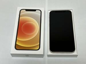 【送料無料・美品】iPhone 12 ホワイト 128GB SIMフリー　画面ガラス貼付け済み①