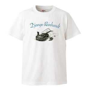 【Mサイズ Tシャツ】ジャンゴ・ラインハルト Django Reinhardt ジャズ JAZZ ジプシー・スウィング LP CD レコード