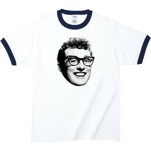 【Lサイズ Tシャツ】Buddy Holly バディー・ホリー LP CD レコード 7inch シングル盤 ロックンロール ロカビリー