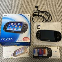 PSVITA SONY PlayStation Vita ブラック 3G/Wi-Fi PCH-1100 動作OK_画像1