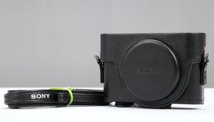 【 新品同様 】 SONY ジャケットケース LCJ-RXK ブラック 【 RX100シリーズ用 純正カメラジャケット 】