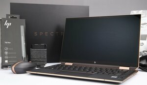 【 極美品 】 HP Spectre x360 13-aw0162TU WWANモデル 【 i7-1065G7 | 16GB | NVMe SSD 1TB + Optane | LTE | 13.3型タッチ | ペン付 】