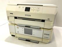 Y1214‐2【EPSON/エプソン】インクジェットプリンター EP-805AW EP-706A 2台セット ヘッド有り☆未確認_画像1