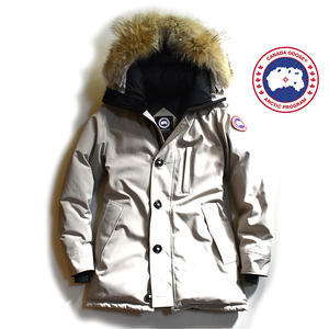 [定価16万] カナダグース JASPER ダウンジャケット S/P メンズM程 ベージュ CANADA GOOSE JASPER グレー コート 国内正規品 サザビー