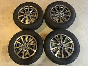 スタッドレスアルミSET　195/65/15 ６J/114,3INset45マナレイスポーツ、GOODYEAR ICENAVI 6