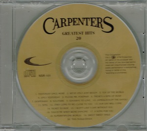カーペンターズ Carpenters【Greatest Hits 20】輸入盤★CD