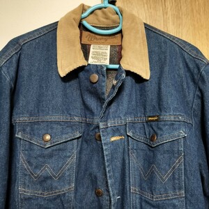 Wrangler ラングラー Blanket Lined Denim Jacket ブランケットラインド ジージャン　74260PW　US Fabric 米国製生地　38サイズ