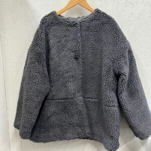 【美品♪】l15 JOURNAL STANDARD relume ジャーナルスタンダードレリューム　ボアコート[F] グレー　暖か♪おすすめ♪お買い得！！