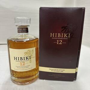 Ｍ2294(124)-530/OS30000【千葉県内のみ発送】酒　SUNTORY WHISKY　響　12年　HIBIKI　JAPANESE BLENDED WHISKY　43％　700ml　箱付き