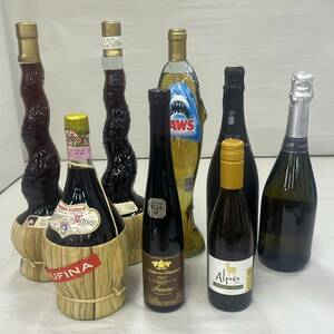 E125-624　酒　※同梱不可　8本まとめ　BORGESE/Villa Dante/JAWS/Freixenet　Cordon Negro/DEDICATO GRAND CUVEE SPUMANTE BRUT/他