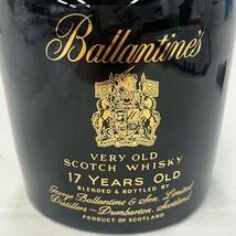 E294258(125)-632/KY3000　酒　Ballantine‘s 17年　VERY OLD　SCOTCH WHISKY　バランタイン　陶器_画像5