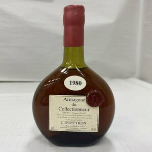 M4007(125)-544/TK8000　酒　Armagnac du Collectionneur　1980　J.DUPEYRON　アルマニャック　ブランデー　40％　500ml